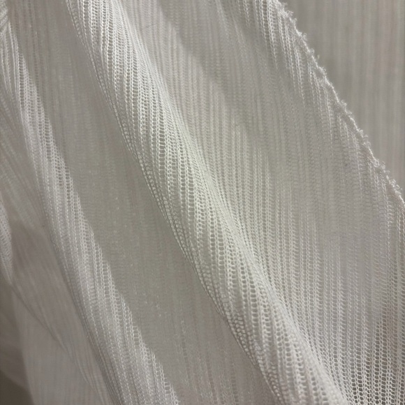 Zara White Sheer Blouse - Picture 4 of 5